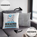 Geocacher Geschenk Kissen mit Füllung 40x40 Ich Bin Geocacher Aber Sag Doch Einfach Superheld Lustige Geschenkdiee für Geocacher (Grau) Grau Trendation