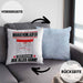 Marathonläufer Kissen mit Füllung 40x40 Geschenk für Marathonläufer Der Mann Der Alles Kann Geschenkidee zum Geburtstag (Grau) Blau Trendation