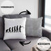 Boule Kissen mit Füllung 40x40 Geschenk Boule-Spieler Geschenkidee Spruch Evolution Boule (Grau) Grau Trendation