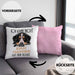 Berner Sennen Besitzer Kissen mit Füllung 40x40 Geschenk Lustiger Spruch Geschenkidee Ich Kann Nicht Mein Berner Sennen Hat Nein Gesagt (Grau) Rosa Trendation