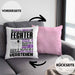 Fechter Geschenk Kaffee-Kissen mit Füllung 40x40 Geschenkidee für Fechter Ich Bin Fechter Ich Kann Es Dir Erklären Jedoch Nicht Für Dich Verstehen Spruch Lustig (Grau) Rosa Trendation