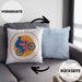 Moutainbike Geschenk Kissen mit Füllung 40x40 Mountainbiker Geschenkidee Kinder Männer Accessories Grafik MTB ler (Grau) Blau Trendation