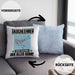 Tauchlehrer Kissen mit Füllung 40x40 Geschenk für Tauchlehrer Der Mann Der Alles Kann Geschenkidee zum Geburtstag (Grau) Blau Trendation
