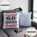 Sachsen Kissen mit Füllung 40x40 Sprüche "Es klatscht glei" Sächsisch Ossi Geschenk Kaffee-Kissen mit Füllung 40x40 (Grau) Blau Trendation