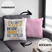 So Sieht Ein Richtig Cooler Brettspieler Aus Geschenk Kissen mit Füllung 40x40 Lustiger Spruch Geschenkidee (Grau) Rosa Trendation