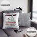 Der tolle Tag Badminton Spieler Kissen mit Füllung 40x40 Geschenk Spruch (Grau) Grau Trendation