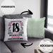 18er Geburtstag Kissen mit Füllung 40x40 Geschenk Mädchen Jungen Geschenkidee Lustig Spruch 18 Geschenke Geschenkideen zum 18 Bday 18. (Grau) Grün Trendation