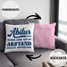 Abi 2024 Kissen mit Füllung 40x40 Geschenk Abi Bestanden Abitur Abschluss Geschenkidee (Grau) Rosa Trendation