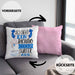 Surfer Kissen mit Füllung 40x40 Geschenk So Sieht Ein Richtig Cooler Surfer Aus Geschenkidee Spruch Lustig (Grau) Rosa Trendation