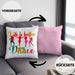Tanzen Kissen mit Füllung 40x40 Geschenk für Tänzerin Life Is Better When You Dance (Grau) Rosa Trendation