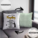 Kissen mit Füllung 40x40 für Angler Geschenk für Fischer Geschenkidee (Grau) Grün Trendation
