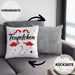 Teufelchen Kissen mit Füllung 40x40 Geschenk für Frauen Teufel (Grau) Grau Trendation
