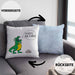 Boule Kissen mit Füllung 40x40 Geschenk Boule-Spieler Geschenkidee Spruch T-Rex Dino Ich Hasse Boule Spielen (Grau) Blau Trendation