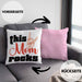 This Mom Rocks Lustige Kissen mit Füllung 40x40 Mama Rockn Roll Geschenkidee (Grau) Rosa Trendation