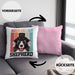 Australian Shepherd Besitzer Kissen mit Füllung 40x40 Geschenk Lustiger Spruch Geschenkidee Retro Vinatge Australian Shepherd (Grau) Rosa Trendation