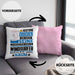 Windsurfer Geschenk Kissen mit Füllung 40x40 Lustiger Spruch Erheben Sie Sich Der Windsurfer Betritt den Raum (Grau) Rosa Trendation