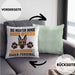 Schäferhund Besitzer Kissen mit Füllung 40x40 Geschenk Lustiger Spruch Geschenkidee Besitzerin Schäferhund Haben Personal (Grau) Grün Trendation