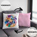 Basketball Kissen mit Füllung 40x40 Geschenk für Basketballspieler Basketball Trainer Coach (Grau) Rosa Trendation