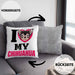Chihuahua Besitzerin Kissen mit Füllung 40x40 Geschenk Lustiger Spruch Geschenkidee I Love My Chihuahua (Grau) Grau Trendation