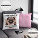 Mops Besitzer Kissen mit Füllung 40x40 Geschenk Lustiger Spruch Geschenkidee Mir Reichts Ich Geh Zu Meinem Mops (Grau) Rosa Trendation