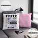Großcousine Geschenk Kissen mit Füllung 40x40 Geschenkidee für Großcousine Geburtstag Weihnachten Spruch So Sieht Eine Richtig Coole Großcousine Aus (Grau) Rosa Trendation