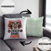 Cocker Spaniel Papa Besitzer Kissen mit Füllung 40x40 Geschenk Lustiger Spruch Geschenkidee Cocker Spaniel Liebhaber (Grau) Grün Trendation