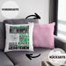 Reittherapeut Geschenk Kaffee-Kissen mit Füllung 40x40 Geschenkidee für Reittherapeut Ich Bin Reittherapeut Ich Kann Es Dir Erklären Jedoch Nicht Für Dich Verstehen Spruch Lustig (Grau) Rosa Trendation