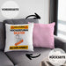Skater Kissen mit Füllung 40x40 Geschenk Lustiger Spruch Geschenkidee für Skater Achtung Hochleistungs Skater Bei Der Arbeit (Grau) Rosa Trendation