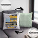 Kitesurfer Geschenk Kissen mit Füllung 40x40 Lustiger Spruch Erheben Sie Sich Der Kitesurfer Betritt den Raum (Grau) Grün Trendation