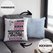 Softballspielerin Geschenk Kissen mit Füllung 40x40 Lustiger Spruch Erheben Sie Sich Der Softballspielerin Betritt den Raum (Grau) Blau Trendation