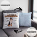 Lustige Kissen mit Füllung 40x40 für Australian Shepherd Liebhaber Geschenkidee (Grau) Blau Trendation