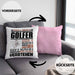 Golfer Geschenk Kaffee-Kissen mit Füllung 40x40 Geschenkidee für Golfer Ich Bin Golfer Ich Kann Es Dir Erklären Jedoch Nicht Für Dich Verstehen Spruch Lustig (Grau) Rosa Trendation