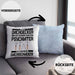 Dachdecker Geschenk Kissen mit Füllung 40x40 Lustig Mann Männer Zubehör Geschenkidee Dachdecker-Meister Psychater (Grau) Blau Trendation