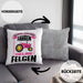 Landwirtin Spruch Frau Geschenk Kissen mit Füllung 40x40 Landwirtschaft Geschenke für Männer Traktor Spruch Echte Felgen (Grau) Grau Trendation
