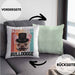 Französische Bulldogge Besitzer Kissen mit Füllung 40x40 Geschenk Lustiger Spruch Geschenkidee Retro Vinatge Französische Bulldogge (Grau) Grün Trendation
