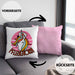 Lustige Pflege Geschenkidee für Pflegerinnen Kissen mit Füllung 40x40 Einhorn "Pflegehorn" Spruch (Grau) Rosa Trendation