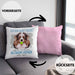 Australian Shepherd Besitzer Kissen mit Füllung 40x40 Geschenk Lustiger Spruch Geschenkidee Besitzerin Ich Bin Nicht toll Aber Mein Australian Shepherd Ist Es (Grau) Rosa Trendation