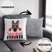 Schäferhund Besitzer Mom Mama Kissen mit Füllung 40x40 Geschenk Lustiger Spruch Geschenkidee Schäferhund Besitzerin (Grau) Grau Trendation