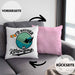 Kitesurfing Kissen mit Füllung 40x40 Geschenk für Kitesurfer Geschenkidee I'd Rather Be Kitesurfing (Grau) Rosa Trendation