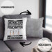 Dachdecker Geschenk Kissen mit Füllung 40x40 Lustig Mann Männer Zubehör Geschenkidee Dachdecker-Meister Psychater (Grau) Grau Trendation
