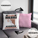 Boulderer Kissen mit Füllung 40x40 Geschenk für Boulderer Geburtstag Lustiger Spruch Was Ist Deine Superkraft (Grau) Rosa Trendation