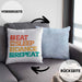 Lustige Tänzer Kissen mit Füllung 40x40 Geschenk für Tanzbegeisterte Tanzlehrer Grafik Eat Sleep Dance Repeat (Grau) Blau Trendation