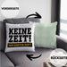 Keine Zeit Kissen mit Füllung 40x40 mit Spruch Garten Hobbygärtner Geschenk Lustig Gärtnerin Geschenkidee Gärtner (Grau) Grün Trendation