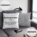 Entrepreneur Kissen mit Füllung 40x40 Entrepreneurship Geschenk Spruch Motivation Idee (Grau) Grau Trendation