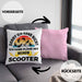 Scooter Roller Fahrer Geschenk Kissen mit Füllung 40x40 Scooterfahrer Geschenkidee Scooting Geschenkidee Jungs Profi Scooterfahrer Pro Grafik Stunts (Grau) Rosa Trendation