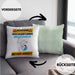 Breakdancer Kissen mit Füllung 40x40 Geschenk Lustiger Spruch Geschenkidee für Breakdancer Achtung Hochleistungs Breakdancer Bei Der Arbeit (Grau) Grün Trendation