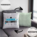 Kissen mit Füllung 40x40 Spruch "In Science We Trust" Lustiges Geschenk für Wissenschaftler Nerds (Grau) Grün Trendation