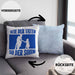Lustige Motorrad-Kissen mit Füllung 40x40 für Vater und Sohn Geschenk zum Vatertag Wie Der Vater So Der Sohn (Grau) Blau Trendation