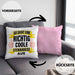 Stewardess Kissen mit Füllung 40x40 Geschenk für Stewardessin Lustiger Spruch Lustig Flugbegleiterin Sprüche (Grau) Rosa Trendation