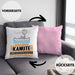 Kanute Geschenk Kissen mit Füllung 40x40 Ich Bin Kanute Aber Sag Doch Einfach Superheld Lustige Geschenkdiee für Kanute (Grau) Rosa Trendation
